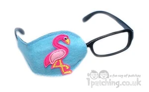 Flamingo orthoptisches Augenpflaster Amblyopie faules Auge Okklusionstherapie Behandlung - Bild 1 von 17