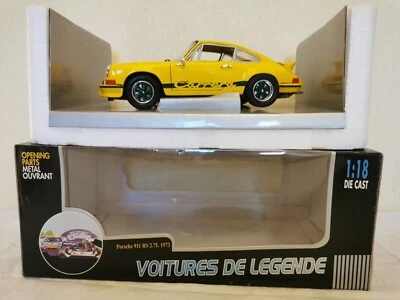 1/18 Porsche 911 Carrera 2L7 rs jaune 1973 UH Neuf boite 320300 - Photo 1/4