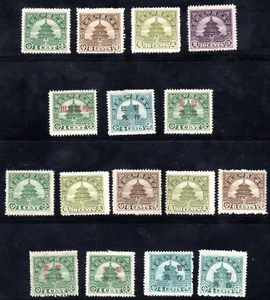 CHINA 1912-1940 THE FIRST REVENUE TAX DESIGNS OF THE TEMPLE OF HEAVEN COLLECTION - Picture 1 of 1