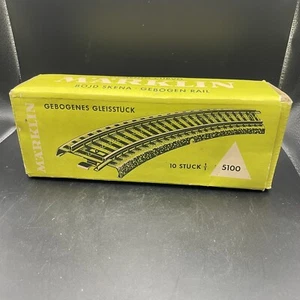 Marklin Märklin 5100 HO Scale M Track Standard Curve - 10 PCs w/ Box - Picture 1 of 7