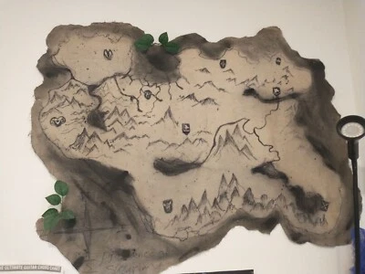 Tapiz de pared Skyrim Obra de arte original por TL-M - Mapa de la Providencia de Skyrim Foto 1 de 4