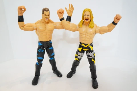 WWF Chris Benoit & Chris Jericho Jakks Famous Scenes 2 Wrestling Figures WWE Cover