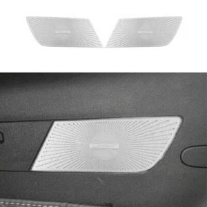 For Cadillac XT6 2020-2022 Silver Steel Back Row L&R Speaker Frame Cover Trim 2x - Picture 1 of 6