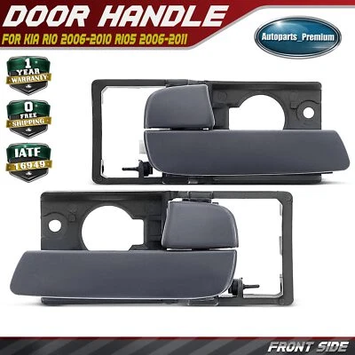 Manija de puerta interior gris delantera 2 piezas para Kia Rio 2006-2010 Rio5 2006-2011 Foto 1 de 4