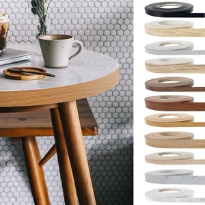 Kantenumleimer Schmelzkleber Umleimer 28€/m² Melamin Bügelkante Weiß Dekor DIY - Afbeelding 1 van 89