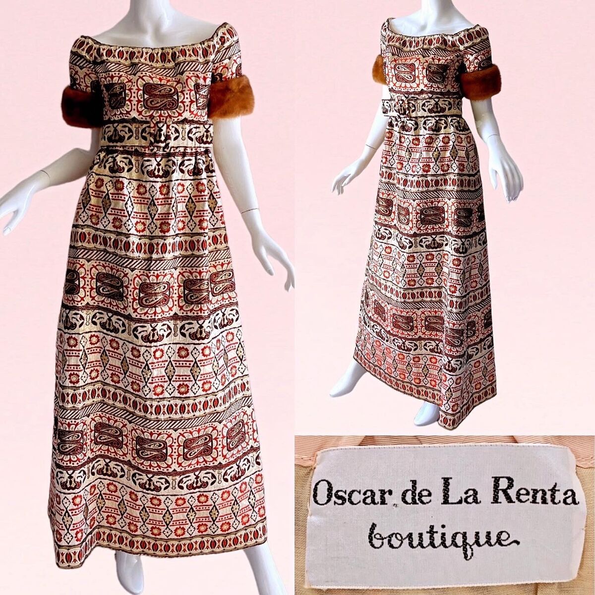 Oscar de la Renta 1970s Vintage Dresses for Women for sale Oscar de la Renta 1970s Vintage Dresses for Women for sale