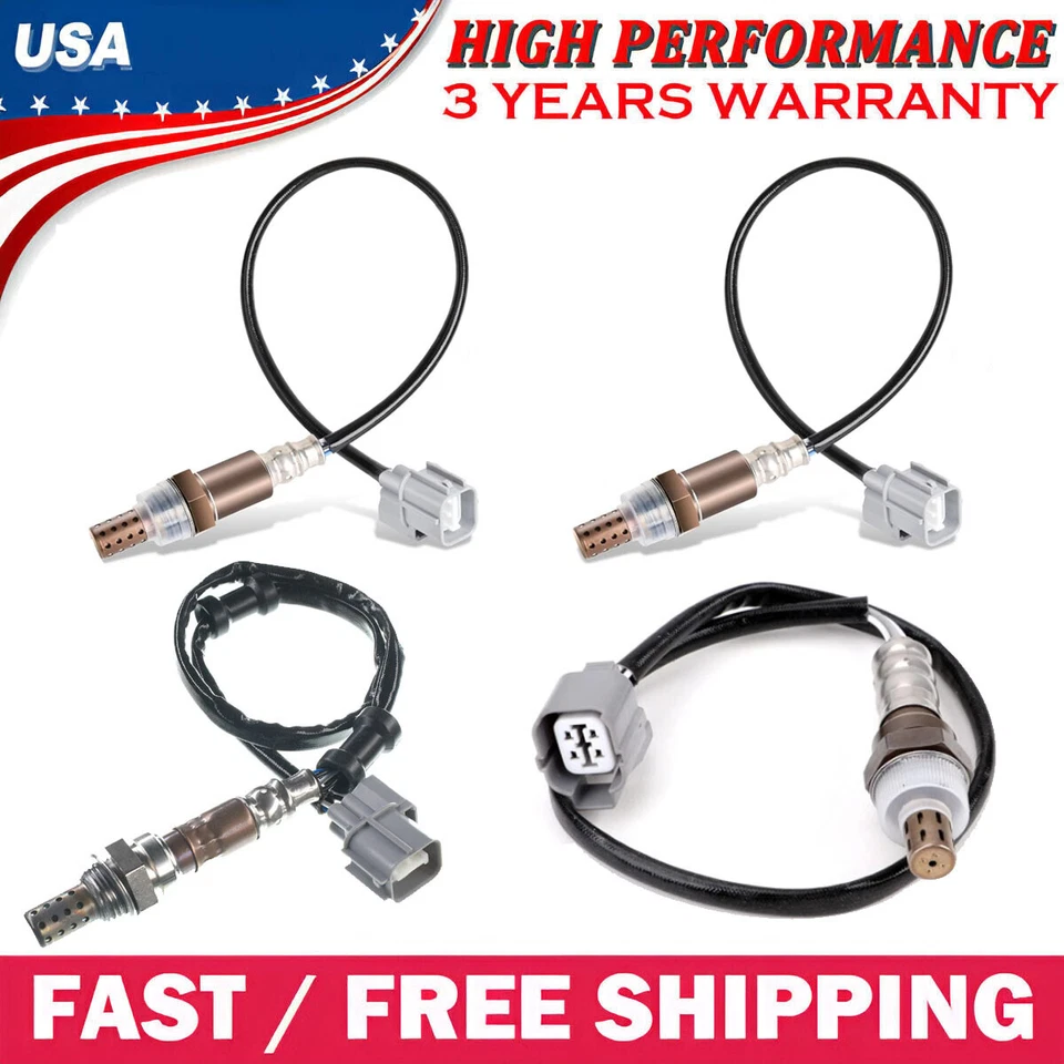 Sensor de oxígeno ascendente y descendente de 4 piezas para Acura NSX 2000 2001 2002 2003 2004 2005 3,0 L Foto 1 de 4