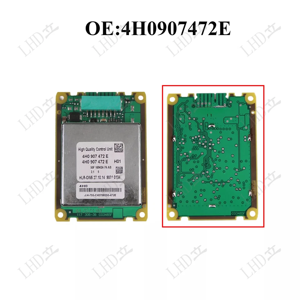 Módulo de control de potencia de faros LED para AUDI A6 A8 S6 S8 RS7 2011-18 4H0907472E. Foto 1 de 4