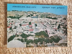 GERUSALEMME,CITTÀ VECCHIA CON MT DI ULIVI.CARTOLINA VINTAGE*P67 - Foto 1 di 2
