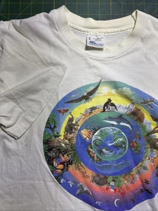 VTG 1994 Human-I-Tees Circle Of Life Shirt Large Authentic Single Stitch - Picture 1 of 10