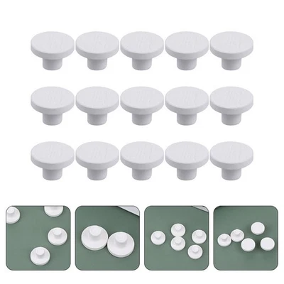 15pcs Coral Frag Plugs Bases Coral Base in ceramica Basi Bianco Frag Bases - Immagine 1 di 4