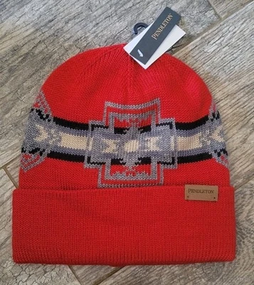 Pendleton HARDING Gorro Tejido Rojo Sombrero Suroeste Exterior Invierno Cálido Unisex Nuevo con Etiquetas Foto 1 de 4