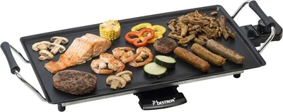 Bestron elektrischer Tischgrill, Plancha-/Teppanyaki-Grillplatte mit - Bild 1 von 4