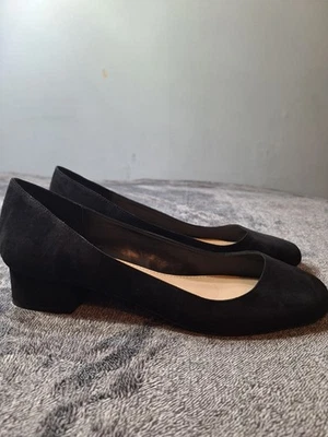 Zapatos de gamuza veganos de tacón alto Aldo Kitten para mujer 10 negros evento de vacaciones carrera Foto 1 de 4