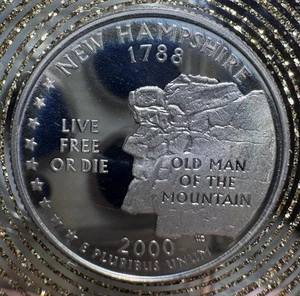 New Hampshire State Quarter 2000-S Proof - Picture 1 of 2