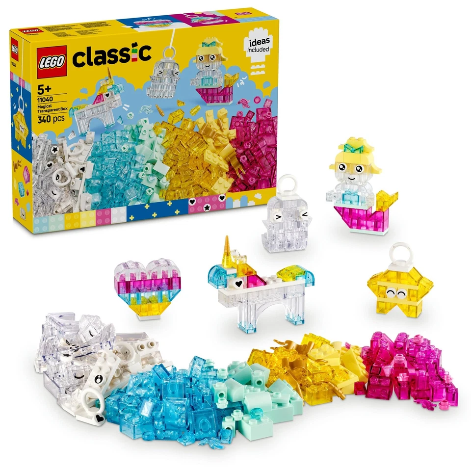 LEGO Classic Creative Transparent Bricks 11040 Box Set - Image 1 of 4