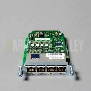 Carte d'interface commutateur Ethernet Cisco HWIC-4ESW quatre ports 10/100 - Photo 1/2