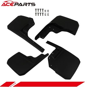 Set of 4 Mud Flaps Mudguards For Jeep JK Wrangler Rubicon 2007-18 Splash Shields - Picture 1 of 10