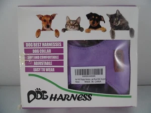 No Pull Puppy Harness,Soft Adjustable Dog Leash Dog,No Choke,Escape Proof,Purple - Picture 1 of 5