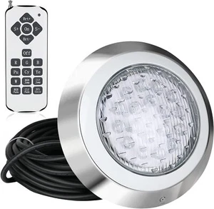 Pomeade 10” RGB LED Pool Light | 12V 54W Waterproof Inground Light + Remote - Picture 1 of 7