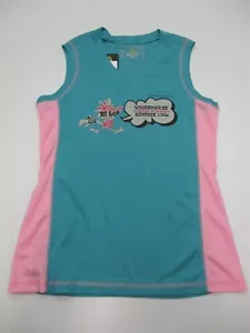 Nuevo top tejido de malla sin mangas LESLIE JORDAN para mujer talla M Woodstock 5K 2012 - Imagen 1 de 7