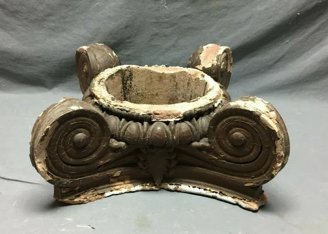 Antique Shabby Architectural Neoclassical Plaster Column Capital Chic  778-21B Cover