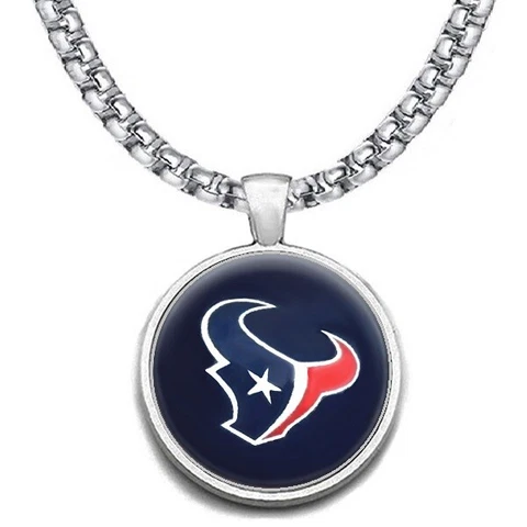 LARGE Houston Texans NECKLACE STAINLESS STEEL CHAIN FOOTBALL FREE SHIP' D30 Cover