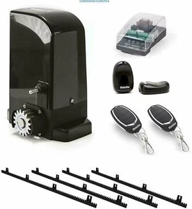 KIT MOTOR PUERTA CORREDERA MOTORLINE BRAVO 500 CON 4MTS CREMALLERA NYLON - Picture 1 of 1
