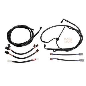 Kit de cable de freno extendido Harley 16" barra para Touring Road Glide 2017-2020 sin ABS - Imagen 1 de 8