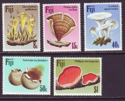 Conjunto de fungos Fiji 1984 SC 500-504 MNH - Imagem 1 de 3