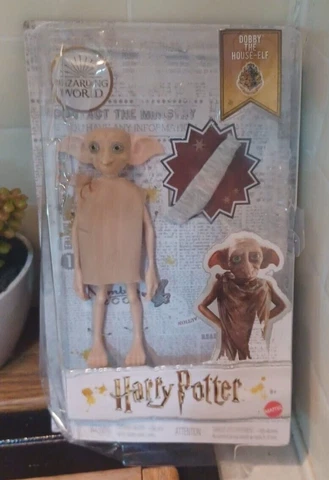 Harry Potter Collectable Dobby The House Elf Figure 5” MATTEL New Damaged Box Cover