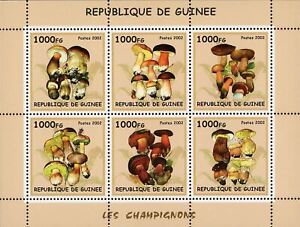 Mushroom Fungi Souvenir Sheet of 6 Stamps Mint NH