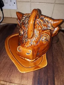 Seltene Stierkopf Käseschale - Bild 1 von 4