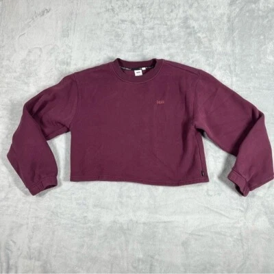 Vans Purple Long Sleeve Cropped Sweater Size L - Image 1 of 4