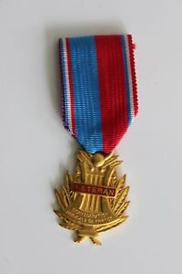 Medaglietta Da Veterano Da La Confederazione Musicale De France French Medal