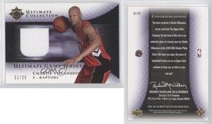2005-06 Ultimate Collection Game Jersey Gold /25 Charlie Villanueva Rookie RC