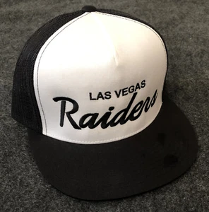 Las Vegas Raiders Black/White Opening Day Yupoong The Classics Snapback Hat - Picture 1 of 7