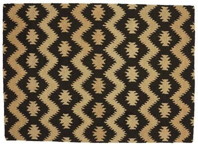 Handgefertigter Wollteppich 160x230 Braun Durchgemustert Handarbeit Handtuft 406 - Bild 1 von 4