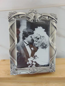 Royal Limited Silver 4”x 6” Wedding Mini Photo Album / Frame - NIB 1995 - Picture 1 of 6