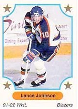 1991-92 7th Innning Sketch WHL #83 Lance Johnson   