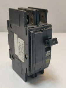 USED Square D QOU Feed Through 2 Pole 60 Amp 120/240V 632249C Circuit Breaker - Picture 1 of 6