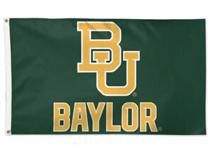 BAYLOR BEARS "BU" 3'X5' DELUXE FLAG NEW WINCRAFT