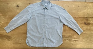 Camisa Stefano Ricci Adulto 46/18 (XXL) Gris/Blanco Rayas Oficina Bodas Italia Hombres - Imagen 1 de 10