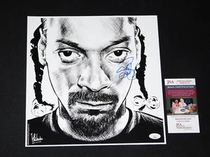 FOTO FIRMADA POR 12X12 DE RAPERO LEGENDARIO SNOOP DOGG JSA ¡¡Certificado de autenticidad hip hop!!¡! - Imagen 1 de 1