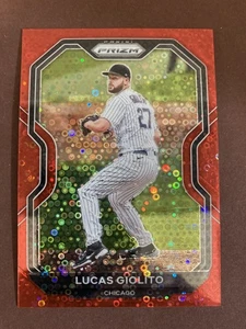 2021 Panini Prizm #216 Lucas Giolito Red Donut Circles 02/99 White Sox - Bild 1 von 4
