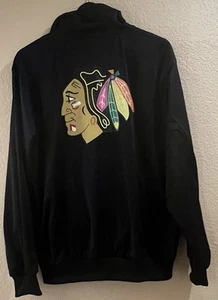 Chicago Blackhawks Jacket New Black Size Lg/XL - Picture 1 of 3
