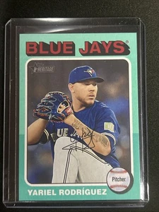 🔥Yariel Rodriguez 2024 Heritage High Number Aqua Border #550 Blue Jays - Picture 1 of 2