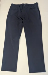 Pantalones para hombre Peter Millar Crown artesanales azul marino talla 35x32 - Imagen 1 de 6