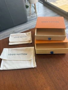 Authentic LOUIS VUITTON Empty Drawer Box w/ dust bags Lots - Picture 1 of 11