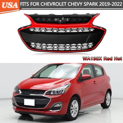 For 2019-2022 Chevrolet Spark Front Bumper Upper Grille WA130X Red Hot 42687998 - Imagem 1 de 4